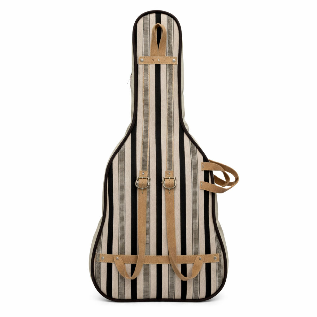 Black Unisex Padded Guitar Bag for Musicians